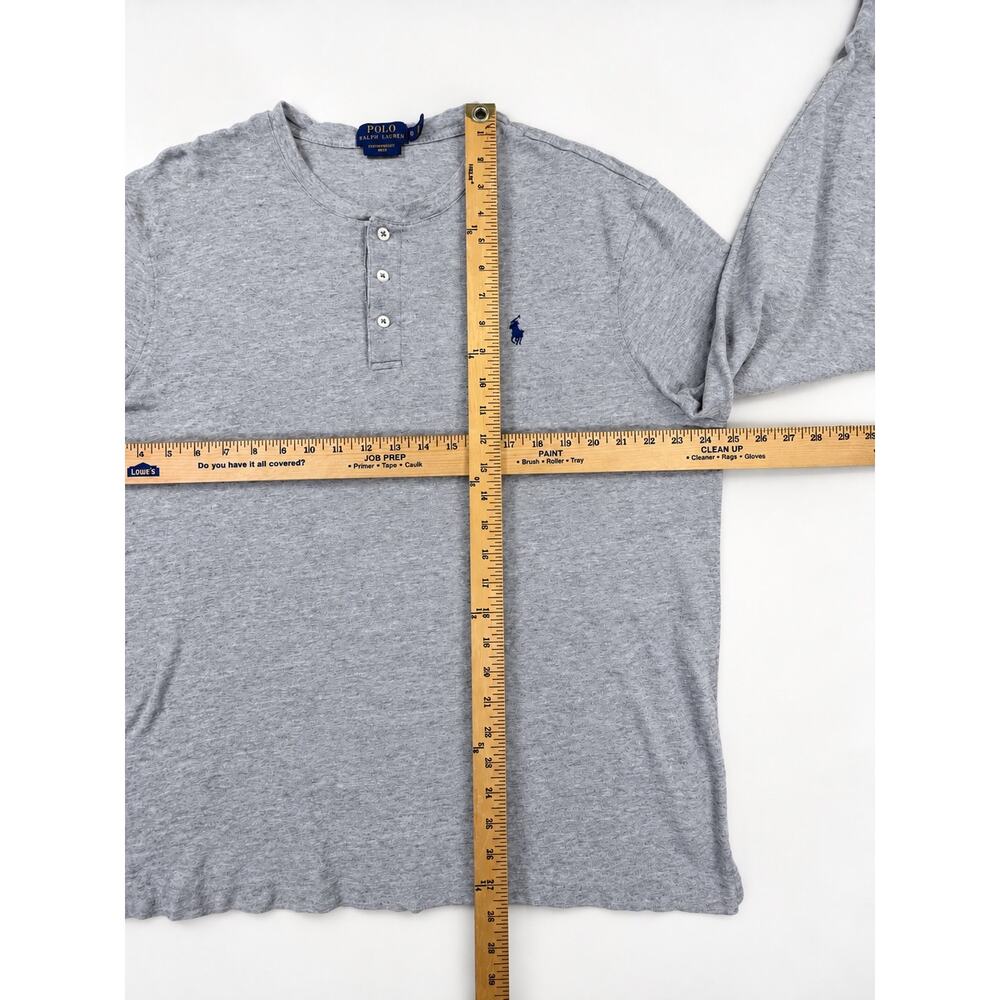 Polo Ralph Lauren Men’s Featherweight Mesh Henley – Gray – Size XL - Picture 8 of 8